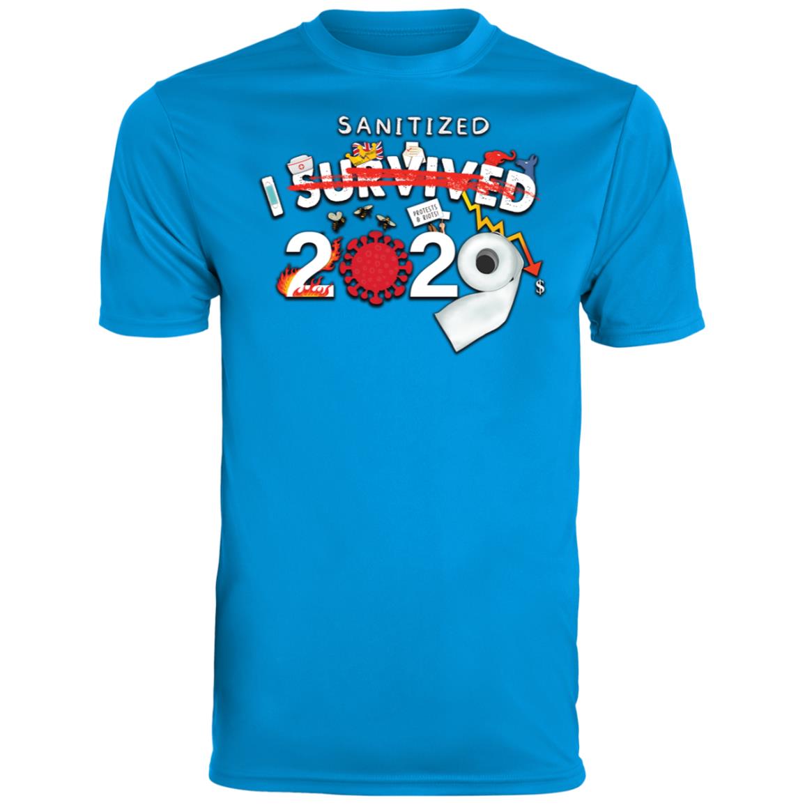 I Sanitized 2020 - Youth Wicking T-Shirt