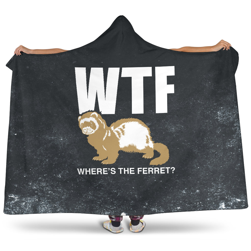Where's The Ferrett Hooded Blanket
