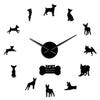 DIY Dog and Fox Home Wall Clock