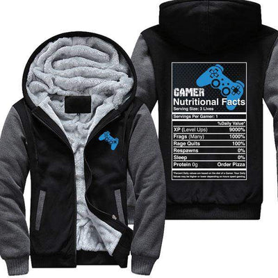 Gamer Nutritional Facts - PS4 Jacket
