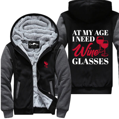 At My Age I Need Wine Glasses Jacket