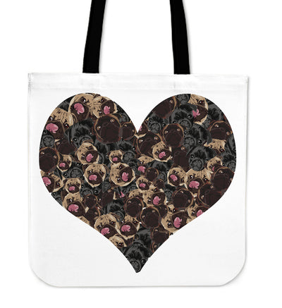 Heart Pugs - Tote Bag