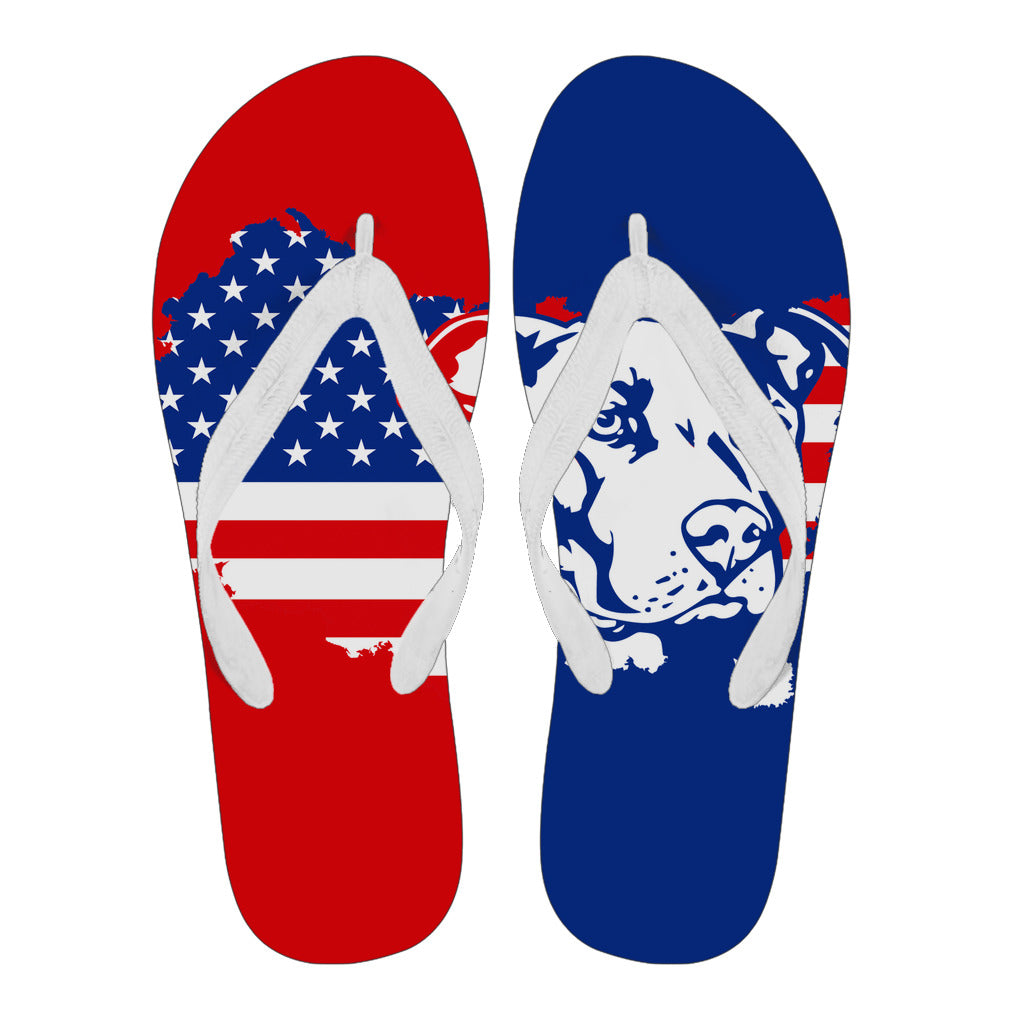 American Pit Bull Flip Flops