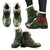 Star Pug Mens Faux Fur Leather Boots