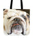 Nerd Bulldog Tote Bag