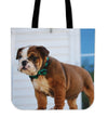 Bulldog Puppy Tote Bag