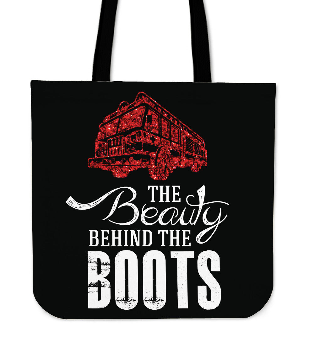 Beauty Behind The Boots Tote Bag