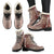 Rustic Shears Womens Faux Fur Leather Boots - Hairstylist Bestseller