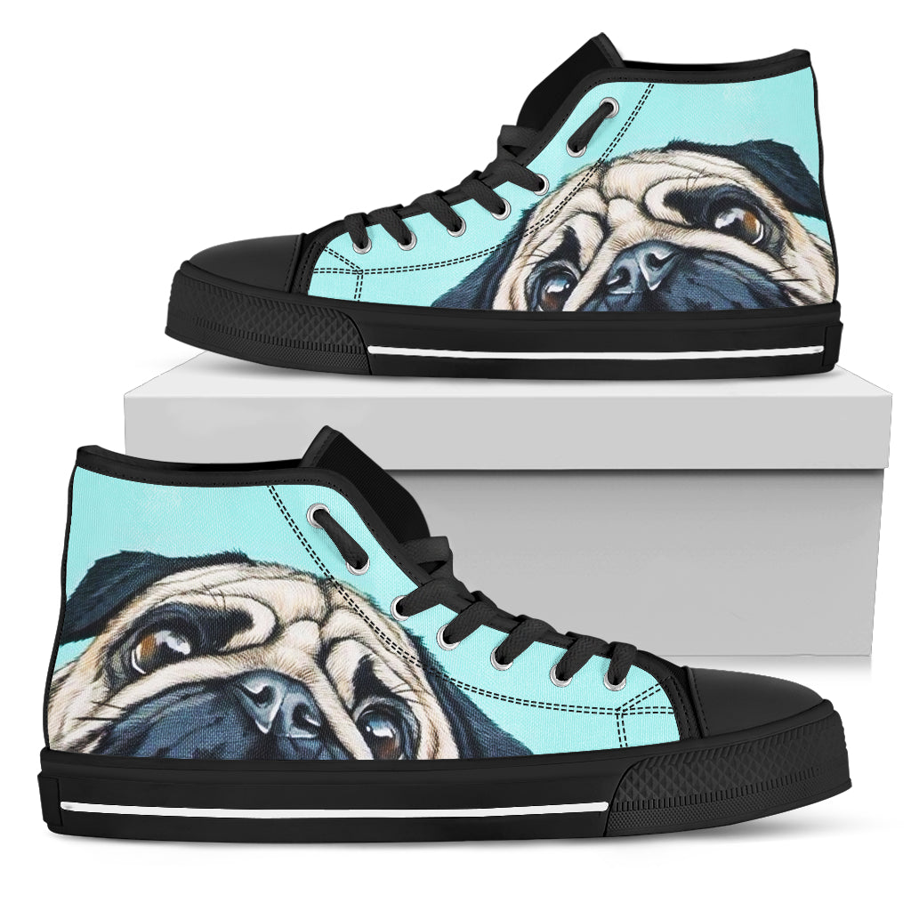 Sneaky Pug High Tops Shoes