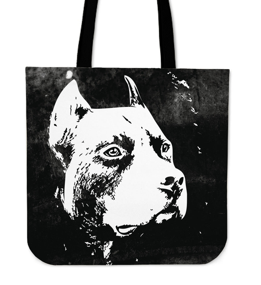 Grunge Pit Bull Tote Bag