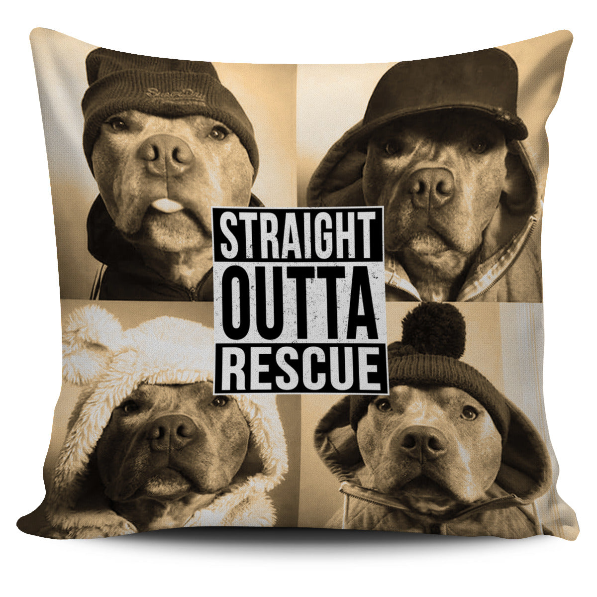 Straight Outta Rescue Pillow Cover