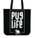 Pug Life Doodle Tote Bag