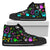 Neon Gym Womens High Tops Shoes
