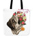 Flowery Pug - Tote Bag