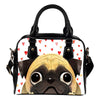 Pug Face Peeping Shoulder Bag