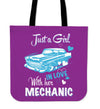 Just A Girl in Love With Her Mechanic Tote Bag
