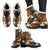 Lights and Shears Womens Faux Fur Leather Boots