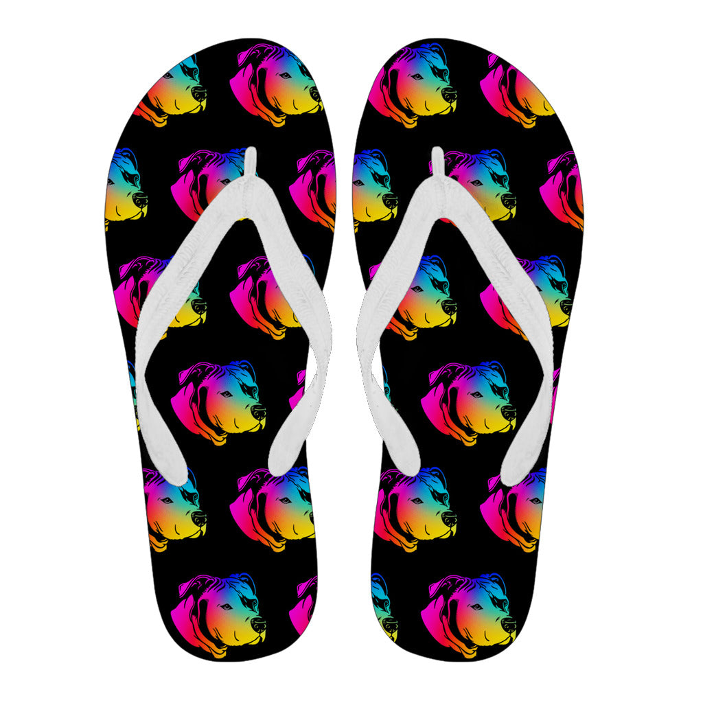 Rainbow Pit Flip Flops