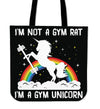 Gym Unicorn Tote Bag