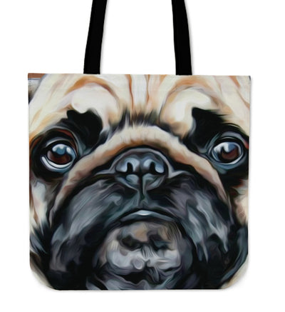 Pug Face Tote Bag