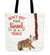 Don't Get Your Tinsel in a Tangle Bulldog Tote Bag