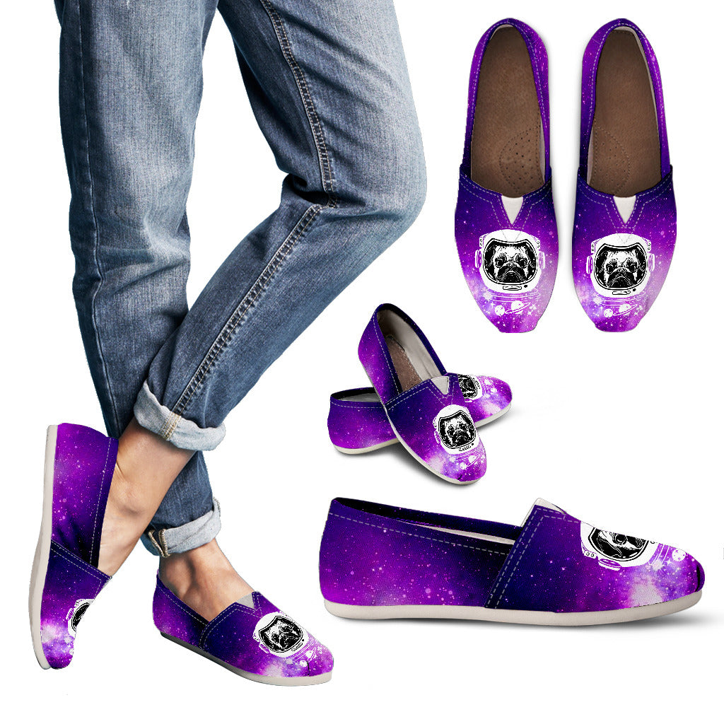 Space Pug Women's Casual Shoes