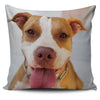 Smiling Pit Bull Pillow Cover