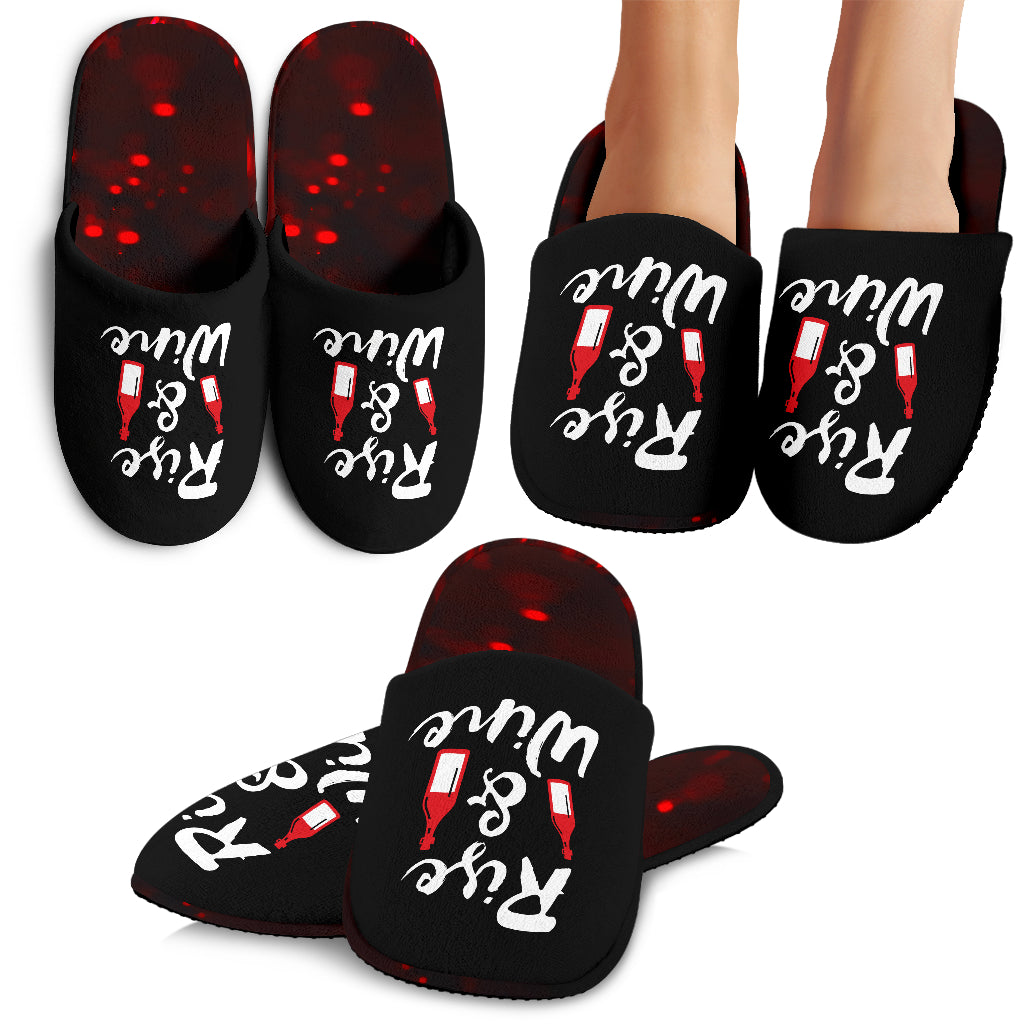 Rise and Wine Slippers