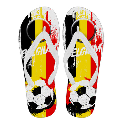 Belgium Soccer Flip Flops