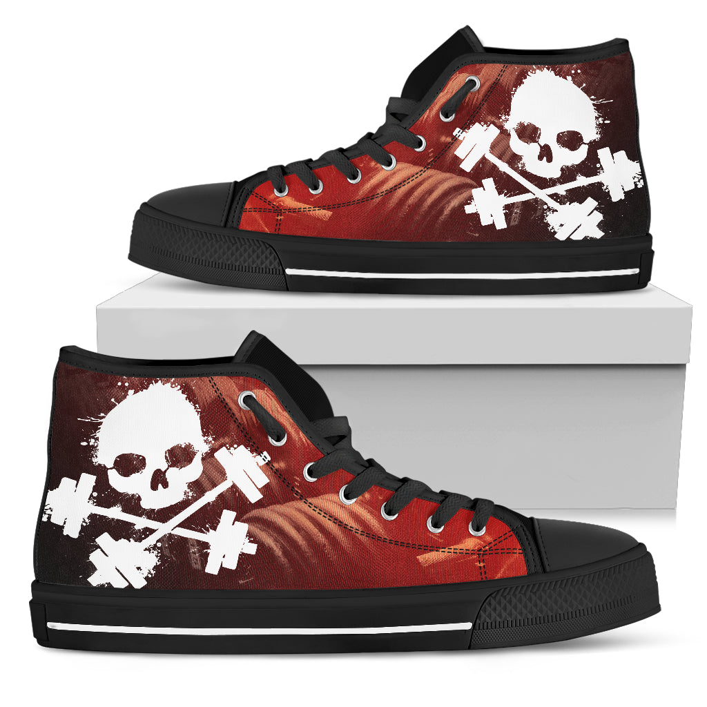 Gym Skull Mens High Tops Shoes