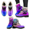 Nerdy Bully Womens Faux Fur Leather Boots