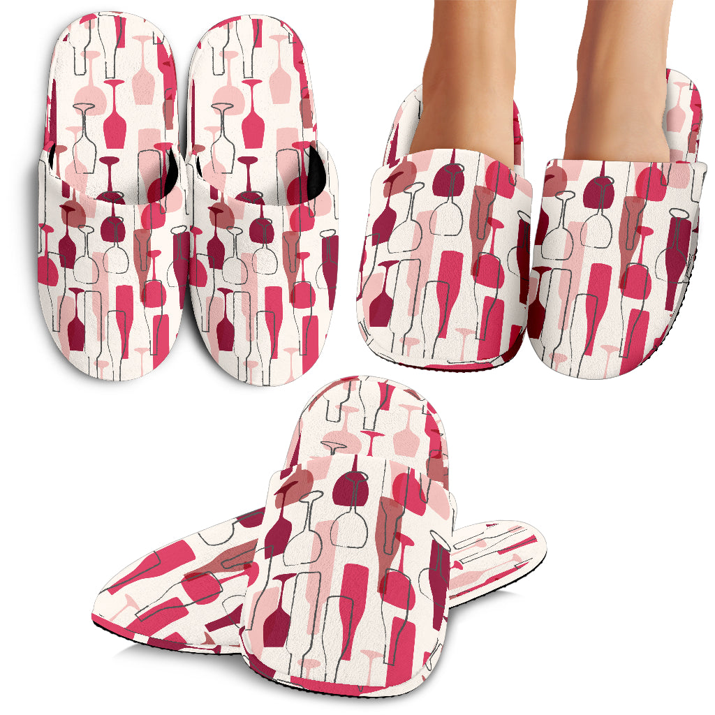 Abstract Wine Slippers