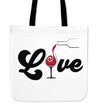 LOVE Wine Tote Bag