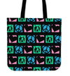 Peace Love Frenchie Tote Bag