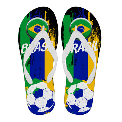 Brasil Soccer Flip Flops