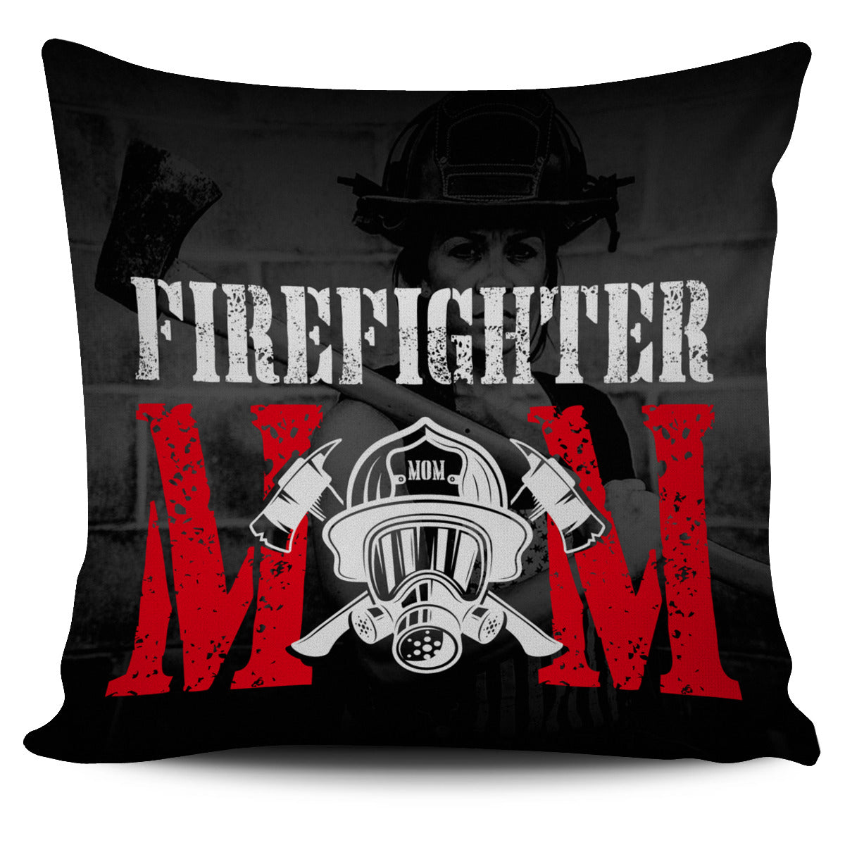Firefighter Mom Pillow Cover