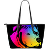 Rainbow Pit Large Leather Tote Bag