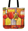 Wine Painting Tote Bag