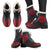 Firefighter Mom Faux Fur Leather Boots