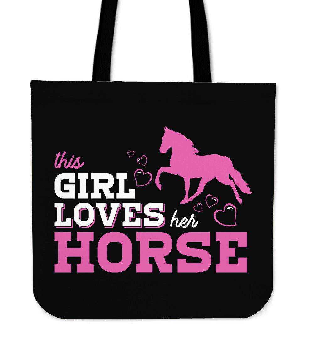 This Girl Loves Her Horse Tote Bag
