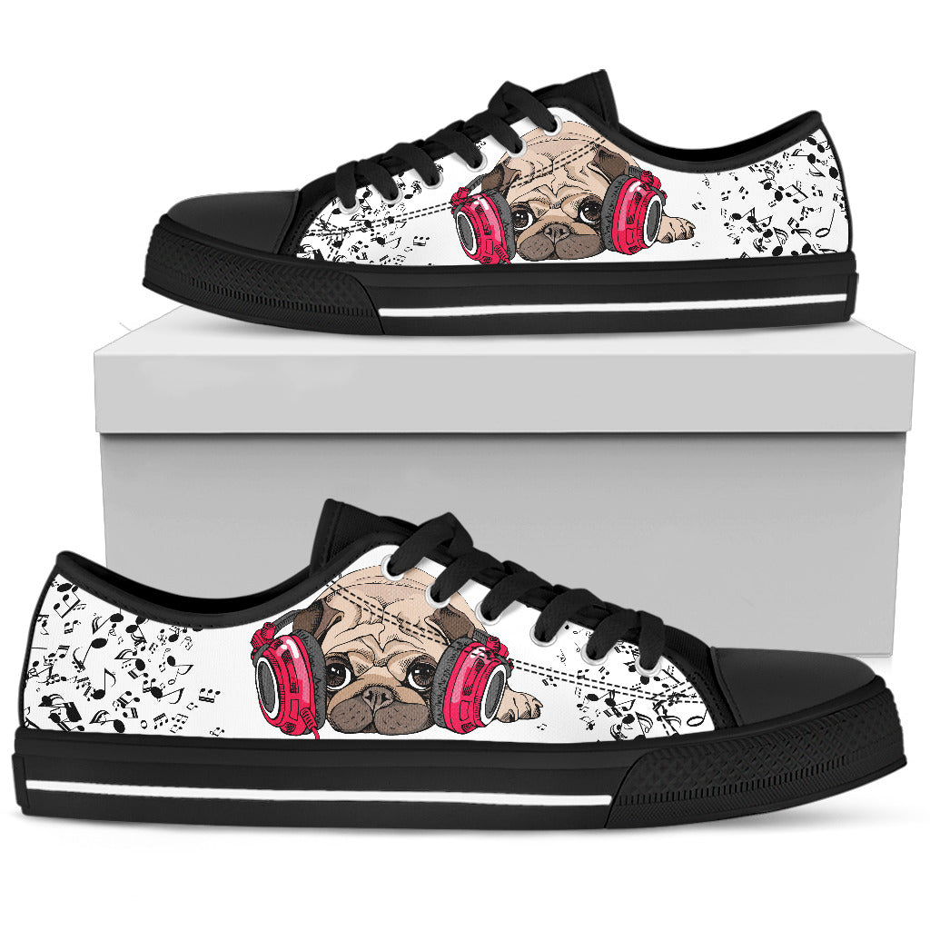 Musical Pug Low Top Shoes