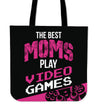 Best Moms Play Video Games Tote Bag