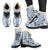 Abstract Hair Tools Womens Faux Fur Leather Boots