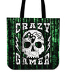 Crazy Gamer Tote Bag