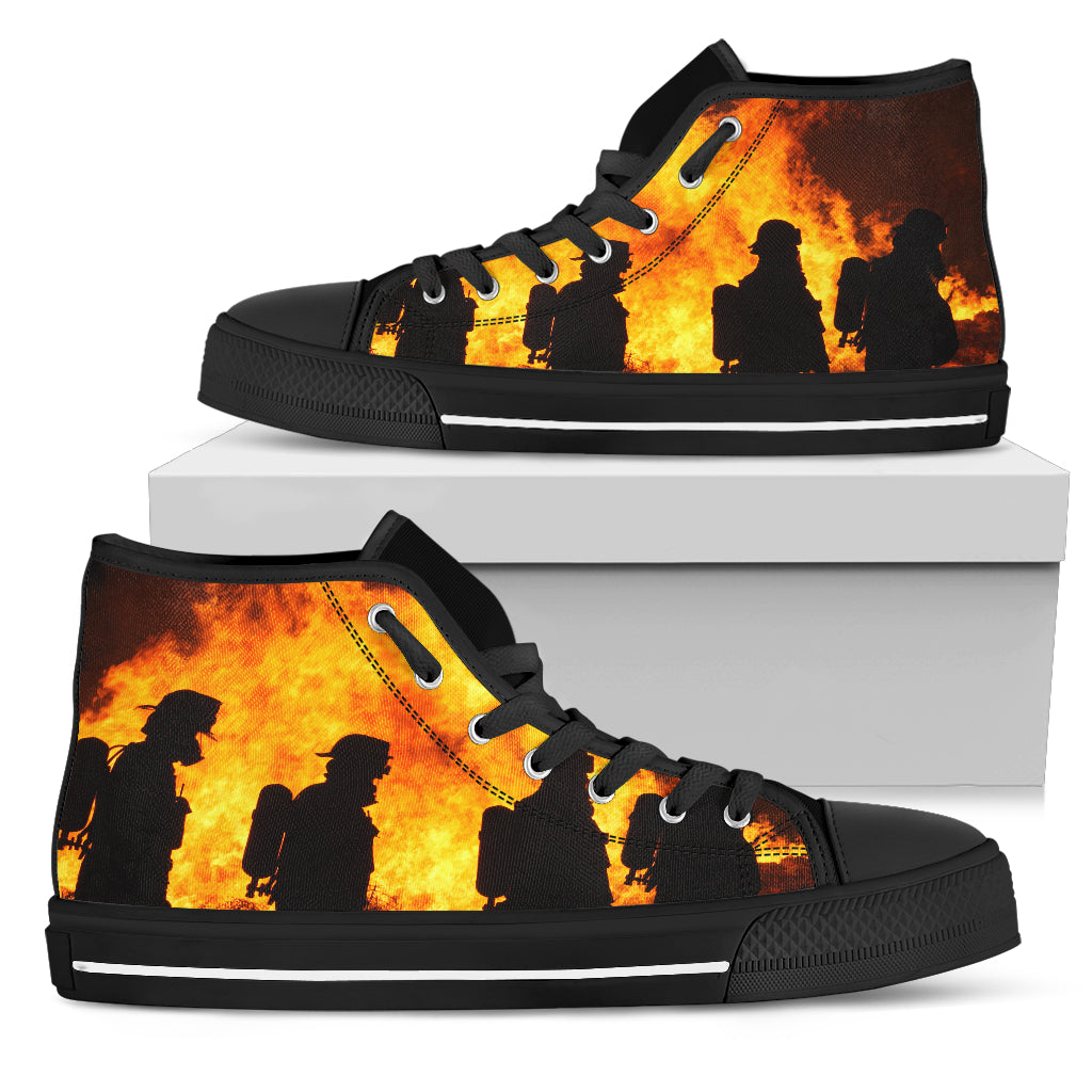 Fighting Fire High Tops Shoes