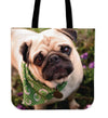 Garden Pug Tote Bag