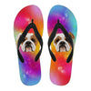 Colorful Bulldog Women's Flip Flops