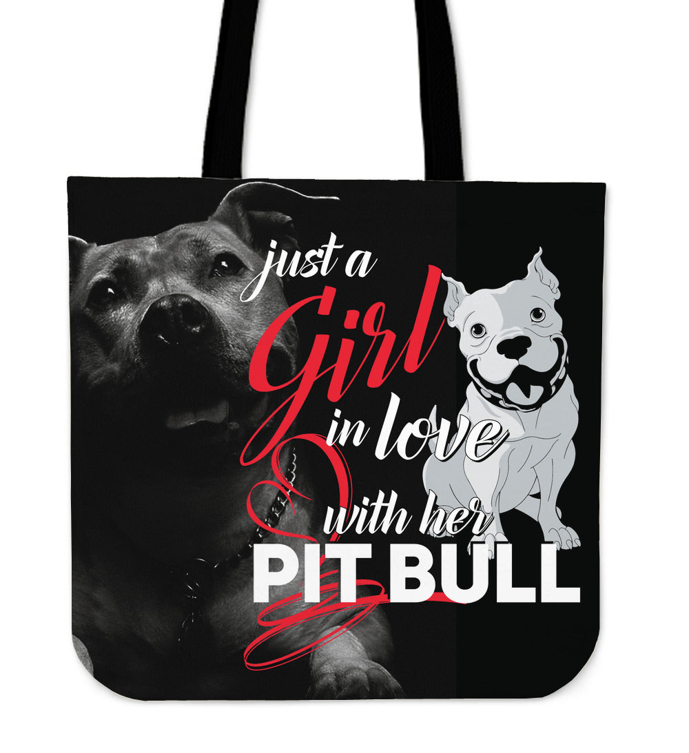 Just A Girl in Love With Her Pit Tote Bag