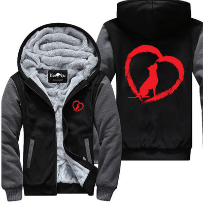 Brush Heart Pit Bull Jacket