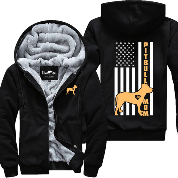 Pitbull Mom Flag - Jacket